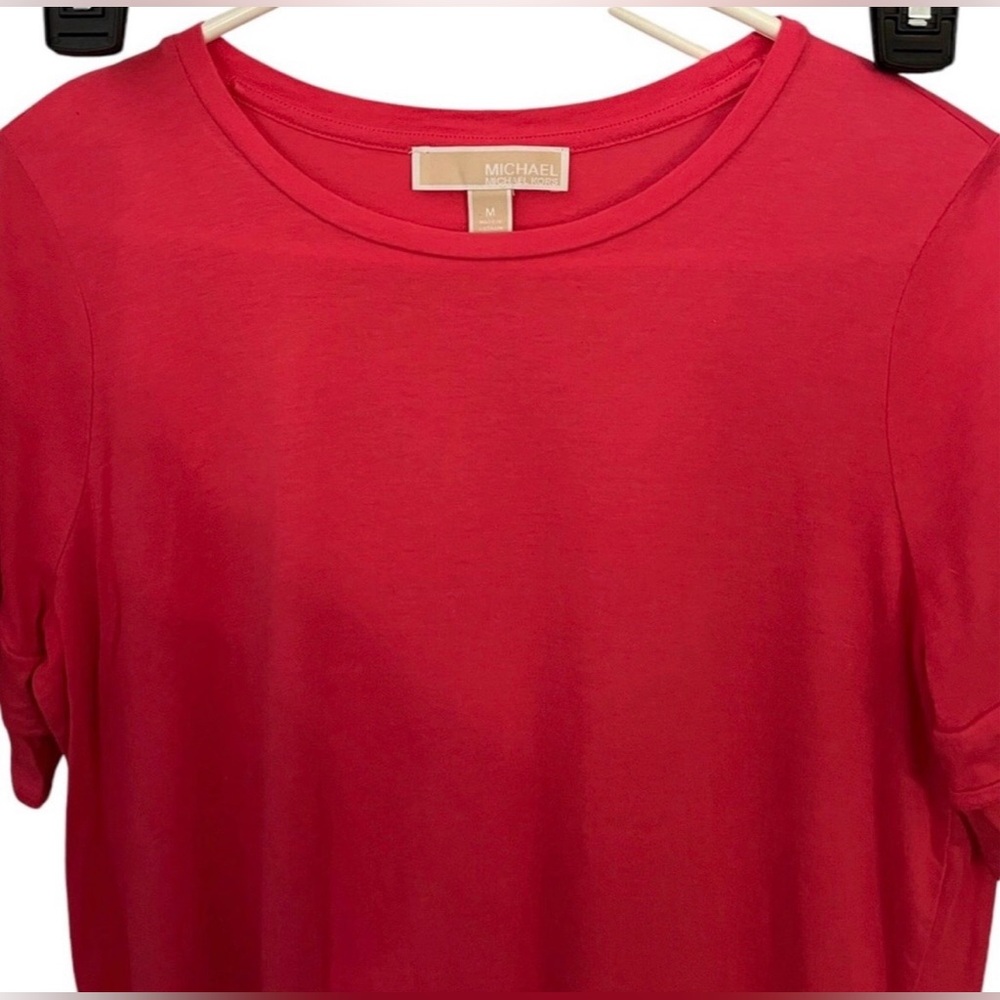 Michael Kors Red Ruffle Sleeve Top | Size‎ M - Picture 3 of 8